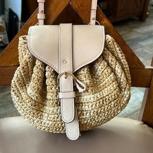 Ulla Johnson mini woven and leather bag